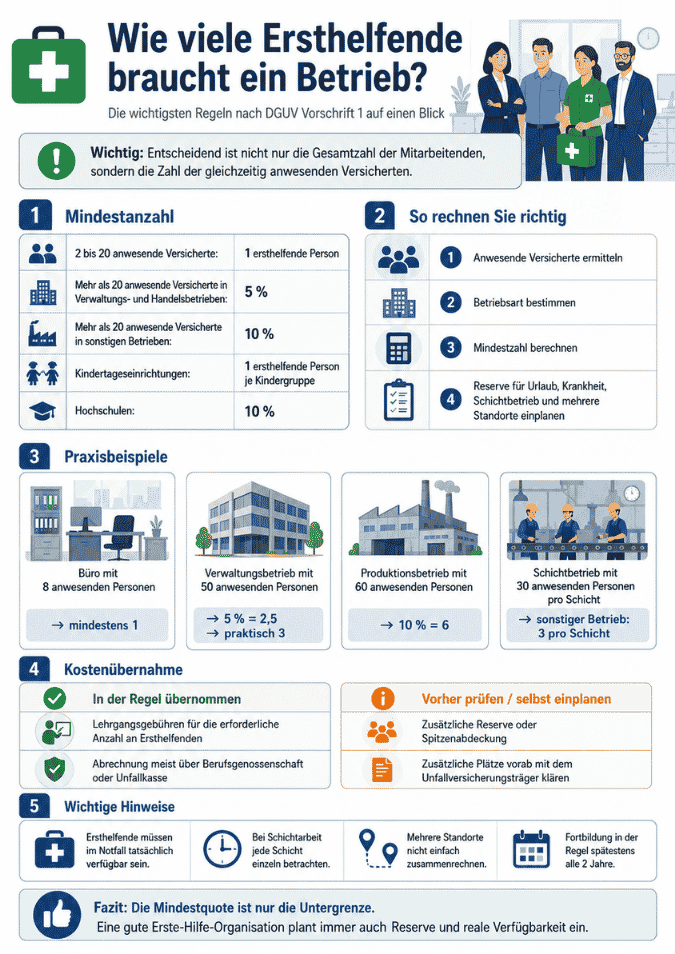 Infografik wie viele ersthelfende braucht ein betrieb
