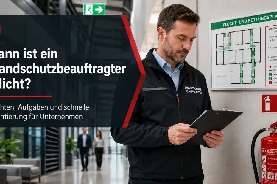 Wann ist ein Brandschutzbeauftragter Pflicht für ein Unternehmen?
